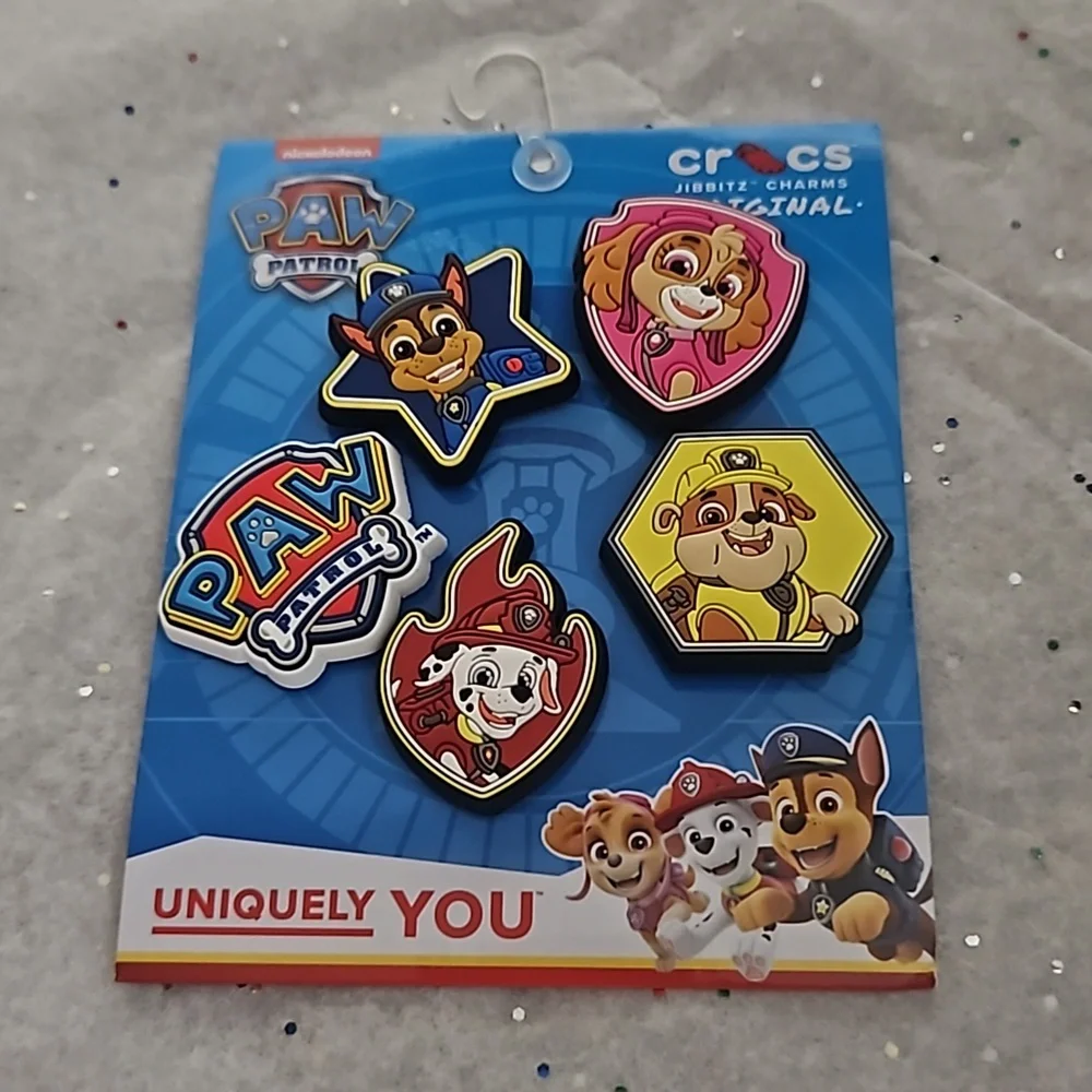 CROCS JIBBITZ PAW PATROL 5 PACK CHARMS: NEW IN PACKAGE